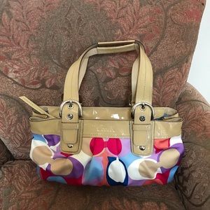 Coach Authentic Signature Multicolored ShoulderBag